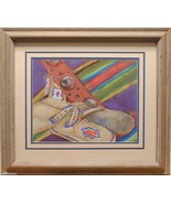 Moccasins by Carol Theroux Original Pastel Quick Draw Painting 19 x 22 F... - $300.00