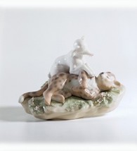 Lladro 01006926 And the Leopard Shall Lie Down with the Kid Figurine New - $390.00