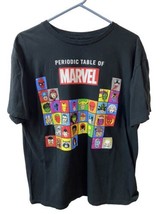 Periodic Table or Marvel Mens Xtra Large Graphic T shirt Short Sleeved Crew - $10.33