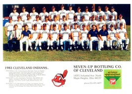 1983 CLEVELAND INDIANS 8X10 TEAM PHOTO BASEBALL MLB PICTURE - £3.88 GBP