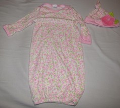 BABY SLEEP GOWN SACK SET NEWBORN INFANT GIRL EVERYDAY NAY FLORAL PAJAMAS... - £19.75 GBP