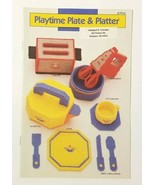 PLAYTIME PLATE &amp; PLATTER COOKING SET DIGEST SIZE PLASTIC CANVAS PATTERN ... - £15.69 GBP