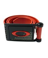 OAKLEY ELIPSE VINTAGE LEATHER BELT BRIGHT ORANGE NICKEL BUCKLE HARDWARE - $1,649.60 MXN