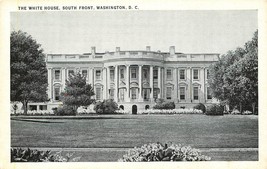 DB DC Postcard G244 The White House South Front Washington DC Street View - £4.03 GBP