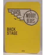 THE MOODY BLUES - VINTAGE ORIGINAL CLOTH CONCERT TOUR BACKSTAGE PASS  *L... - $10.00