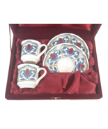 Kutahya Porcelain Coffee cups Turkish Dual serving witin Special Gift Bo... - $653.98 MXN