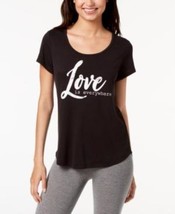 Ideology Women’s Love Graphic T-Shirt Noir - £11.79 GBP