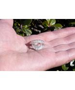 27 BAGUETTE CUT 2-CHANNEL DIAMOND RING JACKET GUARD 15K-18K WHITE GOLD S... - €815,29 EUR