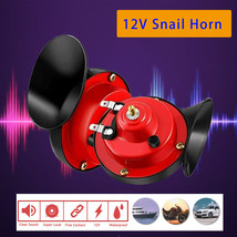 2X 12V Super Loud Car Horn High And Low Two-Tone Waterproof Durable - £20.39 GBP