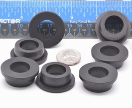 25mm Rubber Bushing x 19mm ID x 35mm OD w Flange for Wire &amp; Cable Management - £8.16 GBP+