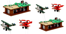 Military Pursuit Flight Building Blocks Mini Airplane Model Bricks Battl... - £35.58 GBP
