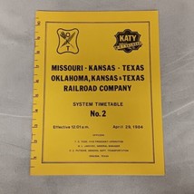 MKT OKT Katy Railroad Employee Timetable 1984 # 2 Missouri Kansas Texas ... - $16.95