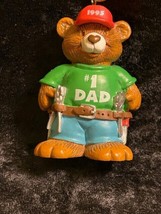 Carlton Cards #1 Dad 1995 Heirloom Collection Bear With Toolbelt Ornament - £3.96 GBP