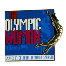 Avon 1996 Atlanta Olympics USA Olympic Woman Georgia Lapel Hat Pin Sports - $9.95