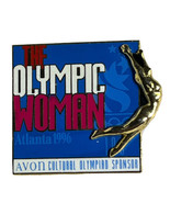 Avon 1996 Atlanta Olympics USA Olympic Woman Georgia Lapel Hat Pin Sports - £7.77 GBP