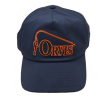 Orvis Men&#39;s Fly Fishing Tech Bent Rod Hat Cap Blue Orange  Adult Adjustable - $14.03