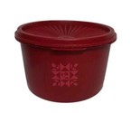 Vtg Tupperware Harvest Red Servalier Canister, # 1298 w/Red Lids # 810 V... - $15.52