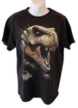 Jurassic World T-Rex Men&#39;s Medium Black Short Sleeve T-Shirt - £10.35 GBP
