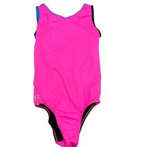 Sylvia P &quot;Festival&quot; Leotard Adult XS Pink Black Multi Color Gymnastics NWT - $48.00