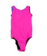 Sylvia P &quot;Festival&quot; Leotard Adult XS Pink Black Multi Color Gymnastics NWT - $48.00