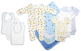 Newborn Baby Boy 11 Pc Baby Shower Gift Set - £25.25 GBP