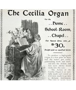 Cecilia Organ Church Chapel Home 1897 Advertisement Victorian Instrument... - $29.99