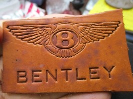 Vintage Bentley Stamp 70 x 40 mm, leather stamps, emboss relief 3D - £11.98 GBP