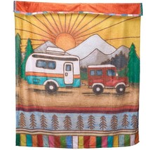 Happy Camper Throw Blanket and Kitchen Towel - SALE image 2