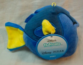 HALLMARK FLUFFBALLS Disney Finding Nemo DORY 3&quot; PLUSH BALL ORNAMENT Stuf... - £11.87 GBP