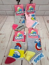 NWT 4pr Womens Smurfs Socks, Official Peyo Merchandise - $233.59 MXN