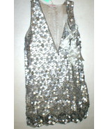 New Womens 10 NWT Matthew Williamson Designer Dress Silver Sequin Bead S... - £2,761.84 GBP
