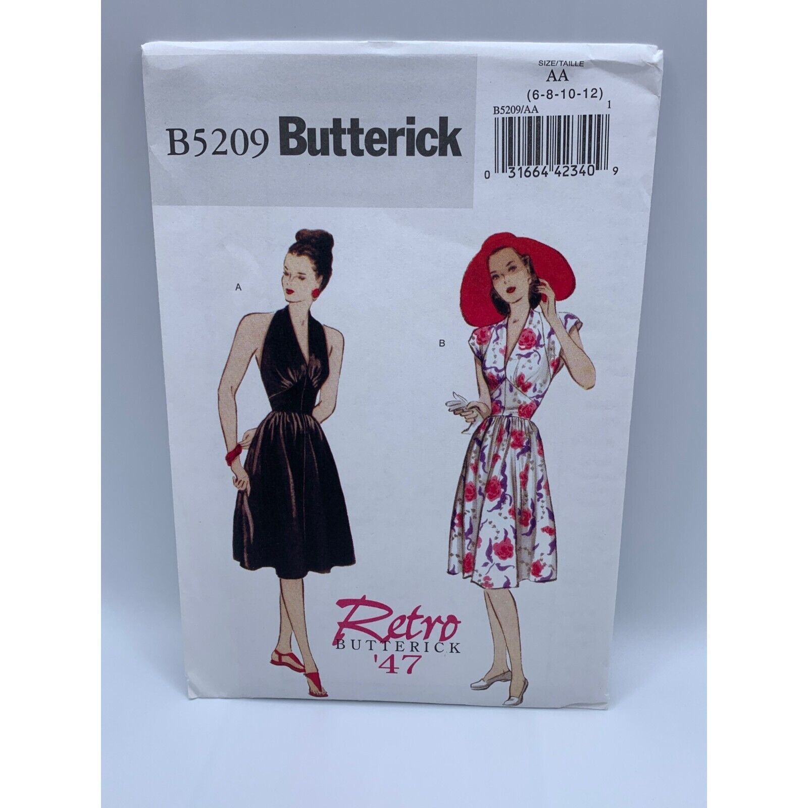 Butterick Misses Dress Sewing Pattern sz 6-12 B5209 - uncut - $11.87