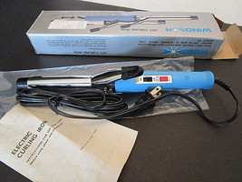 Curling Iron Retro Windsor Dry Hair 3/4&quot; barrel Tested/Working Blue - $9.41