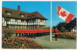 Canada Postcard RCMP Royal Canadian Mounted Police Raising The Flag - £2.36 GBP