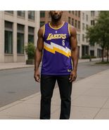 NWT Lebron James Large Purple Jersey Tank Los Angeles Lakers NBA Men’s X... - $458.41 MXN
