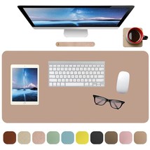 Leather Desk Mat - Waterproof For Desktop, Keyboard And Mouse,Mouse Pad ... - $21.99