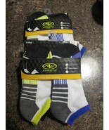 (2 Packs) Athletic Works 6 Pair Boys No Show Socks L (3-9)  12 Pair Total - €5,15 EUR