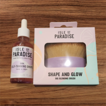 Isle of Paradise Dark Self-Tanning Drops Face &amp; Body 1.69fl.oz. + Brush ... - $34.00