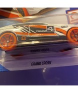 Hot Wheels Race Racing Car Grand Cross White Orange 123/250 4/5 Track Stars - £8.27 GBP