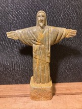 Beautiful Hand Carved Stone Jesus Figurine Religious Christianity Collec... - $17.50