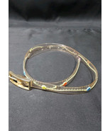 Vintage 1960s 1970s Clear Jelly Belt With Flowers Narrow Women&#39;s Original  - $266.36 MXN