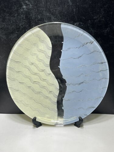 Primary image for Kosta Boda Taiga 15" Platter Chop Plate Monica Backstrom Post Modern Art Glass