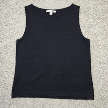 St John Knit Shell Womens P (Small) Black Stretch Sleeveless Made in USA - $39.55