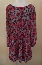 XHILARATION Floral Pkeated Skirt Gathered Waist Long Sleeve Lined Dress ... - $410.45 MXN