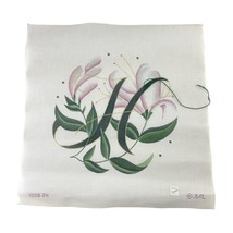 Hand Painted Canvas White Pink Blush Flower Floral Partially Started HA ... - $53.45 Hand Painted Canvas White Pink Blush Flower Floral Partially Started HA ... - $53.45