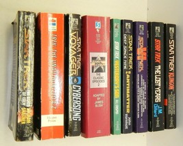 Lot 9 Star Trek paperbacks Deep Space Nine Voyager Unauthorized A-Z Shatner - £7.56 GBP