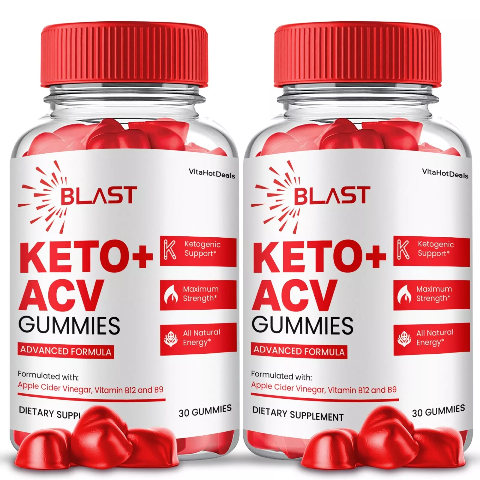 Blast Keto ACV Gummies for Daily Support and Energy Boost 2 Pack - €42,22 EUR