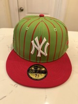 New York Yankees Big League Chew New Era 59FIFTY Fitted Hat Watermelon 7 1/2 - £27.69 GBP