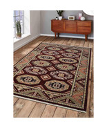 6 x 9 ft. Hand Knotted Afghan Wool &amp; Silk Area Rug - Multi Color, Kazak - $607.39