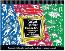 Melissa &amp; Doug Velvet Sticker Collection Over 200 Stickers Sports Vehicl... - £8.78 GBP